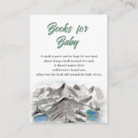 Adventure Mountains Baby Shower Books para el bebé