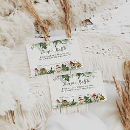 Tarjeta De Recepción Adventure Woodland champihroom Baby Shower