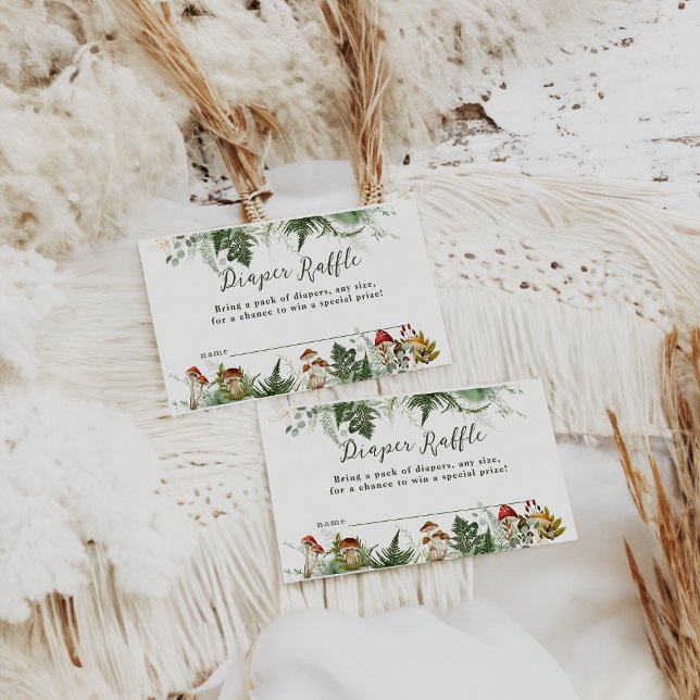 Tarjeta De Recepción Adventure Woodland champihroom Baby Shower (Subido por el creador)