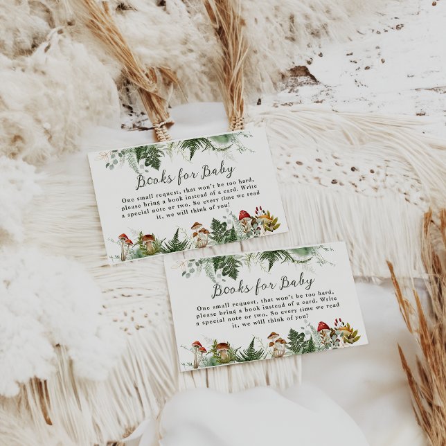 Tarjeta De Recepción Adventure Woodland champihroom Baby Shower (Subido por el creador)