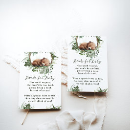 Tarjeta De Recepción Adventure Woodland Mushroom Fern Baby Boy Shower