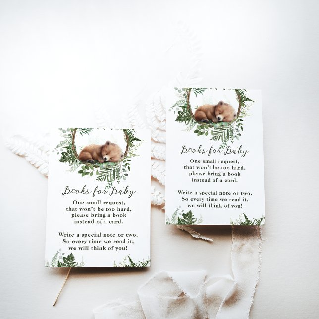 Tarjeta De Recepción Adventure Woodland Mushroom Fern Baby Boy Shower (Subido por el creador)