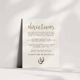 Tarjeta De Recepción Afortunados en direcciones de amor