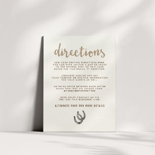 Tarjeta De Recepción Afortunados en direcciones de amor