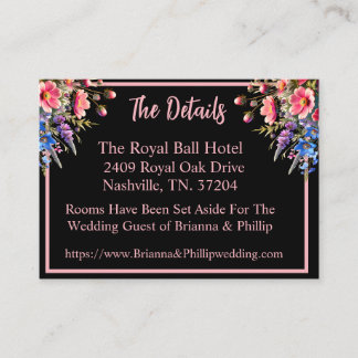 Tarjeta De Recepción African-American Bride and Groom Moonlight