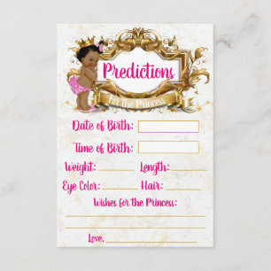 Tarjeta De Recepción African Princess Predicciones de Rosa Caliente y D