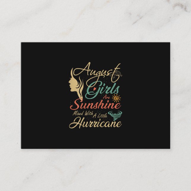 Tarjeta De Recepción Agosto Los Chicas Son Un Regalo De Agosto Para El  (Anverso)