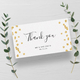 Tarjeta De Recepción Agradecimiento de presupuesto Insertar Purpurina d