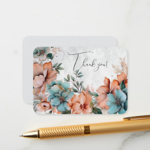 Tarjeta De Recepción Agradecimiento Floral