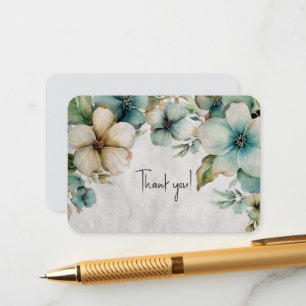 Tarjeta De Recepción Agradecimiento Floral