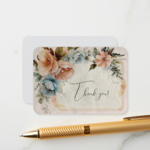 Tarjeta De Recepción Agradecimiento Floral