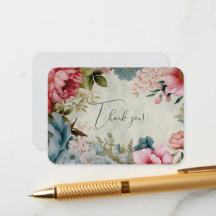 Tarjeta De Recepción Agradecimiento Floral