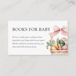 Tarjeta De Recepción Agricultores locales comercializan libros de Baby 