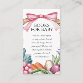 Tarjeta De Recepción Agricultores locales comercializan libros de Baby 