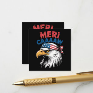 Tarjeta De Recepción Águila patriótica de la libertad del 4 de julio