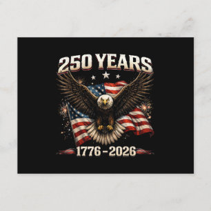 Tarjeta De Recepción Águila Patriótica de los EE. UU. 250 Aniversario 2