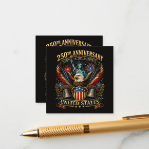 Tarjeta De Recepción Águila Patriótica del 250 Aniversario de Estados U