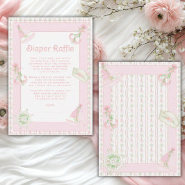 Tarjeta De Recepción Ahoy es un Chica de pañales náuticos