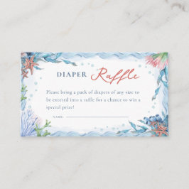 Tarjeta De Recepción ¡Ahoy es un chico! Diaper Nautical Raffle