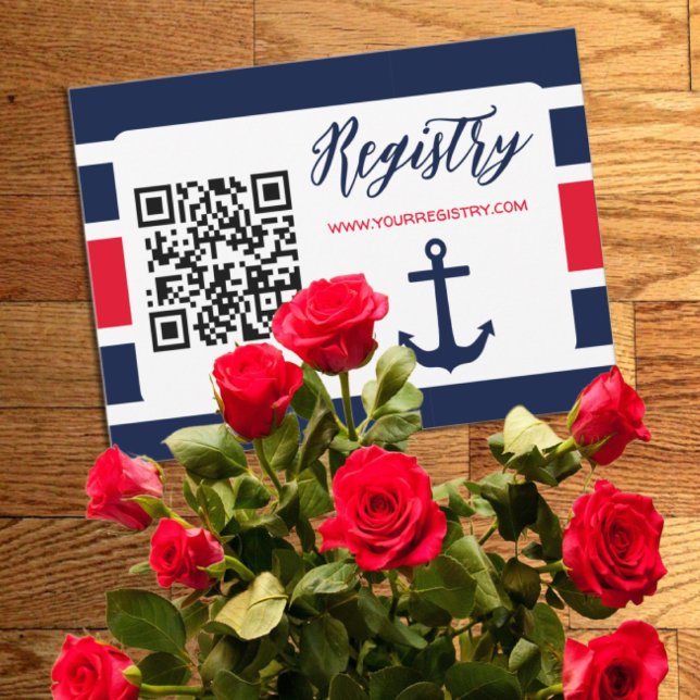 Tarjeta De Recepción ¡Ahoy es un chico! Registro de Baby Shower Nautica (Subido por el creador)