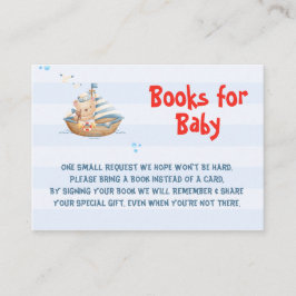 Tarjeta De Recepción Ahoy Es Un Muchacho Baby Shower Libros Para Bebés