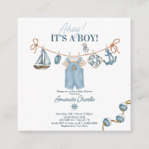 Ahoy es un niño Baby Shower