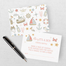 Ahoy es un niño: Baby Shower Náutico