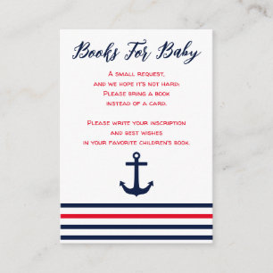 Tarjeta De Recepción Ahoy es un niño libros náuticos para el bebé