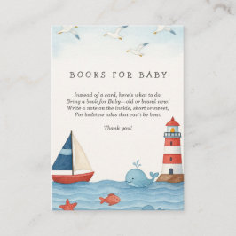 Tarjeta De Recepción Ahoy es un niño que pide un bebé