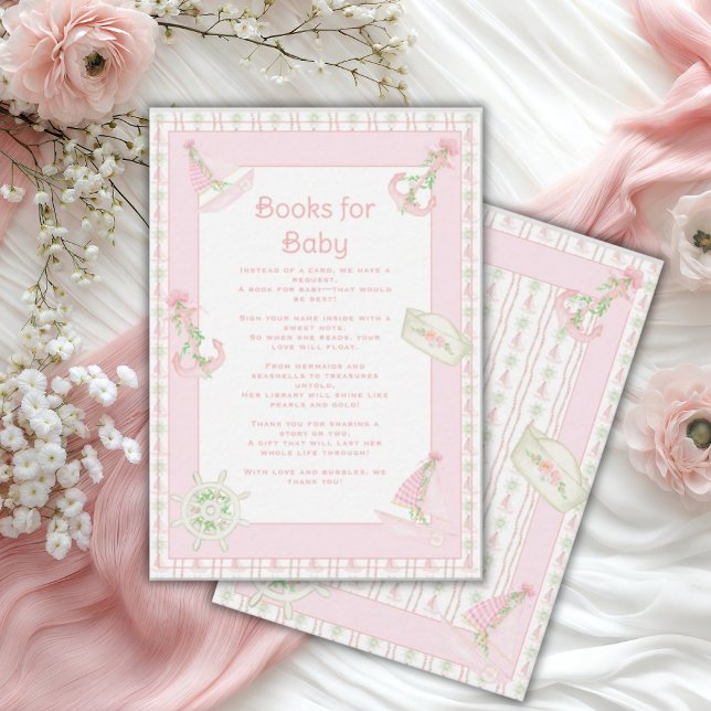 Tarjeta De Recepción Ahoy: Libros náuticos Chicas para el bebé (Subido por el creador)