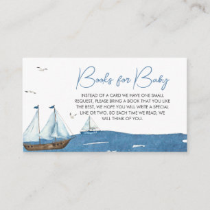 Tarjeta De Recepción Ahoy son los libros náuticos para el bebé