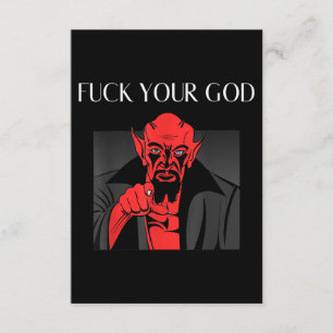 Tarjeta De Recepción Aist Goat Satan Baphomet GIft