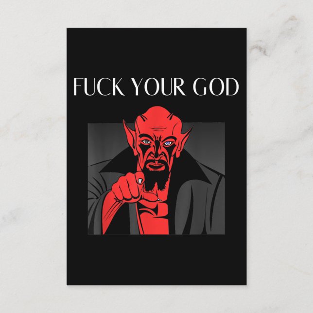 Tarjeta De Recepción Aist Goat Satan Baphomet GIft (Anverso)