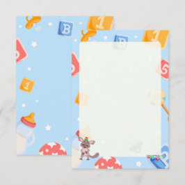 Tarjeta De Recepción Akili y yo Baby Shower