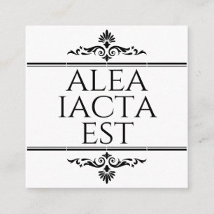 Tarjeta De Recepción Alea Iacta Est