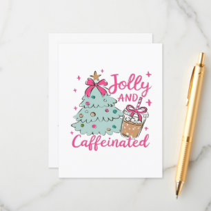 Tarjeta De Recepción Alegre y Cafeinado