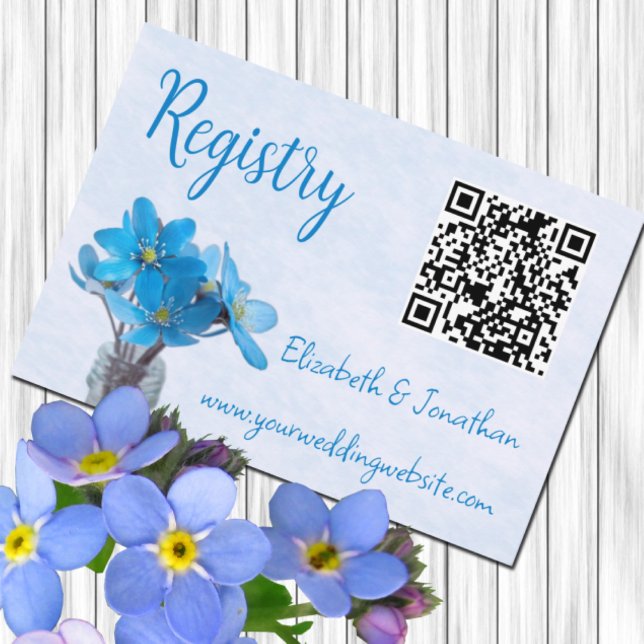 Tarjeta De Recepción Algo Azul antes de registrar ducha de novia (Subido por el creador)