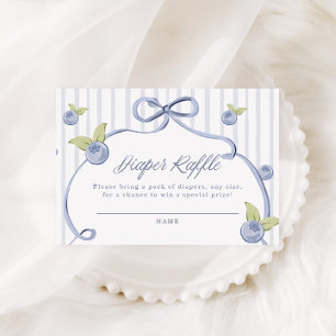Tarjeta De Recepción Alguien muy dulce boleto de rifa de pañal azul