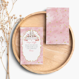 Tarjeta De Recepción Algunos Bunny Están En Camino De Baby Shower Diape