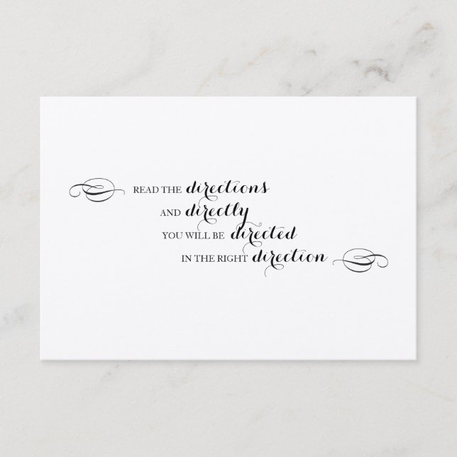 Tarjeta De Recepción Alicia en las direcciones del país de las maravill (Anverso)