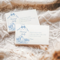 All Blue Toile Safari Animal Baby Shower