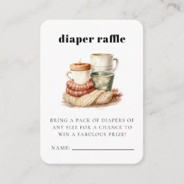 Tarjeta De Recepción Alojamiento Baby Shower de invierno moderno con un