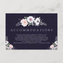 Alojamiento de boda floral morado moderno