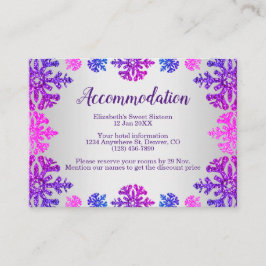 Tarjeta De Recepción Alojamiento de cumpleaños con copas de nieve dulce