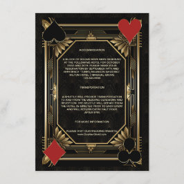 Tarjeta De Recepción Alojamiento de Glam Casino Royale Las Vegas Poker