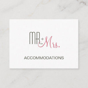 Tarjeta De Recepción Alojamiento retro moderno Boda