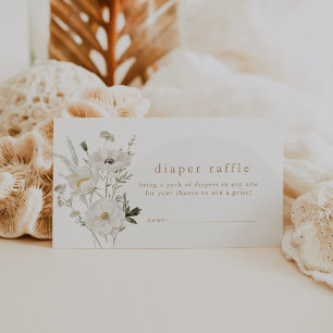Tarjeta De Recepción ALYSSA Boho Chica Flor Baby Shower Diaper Raffle