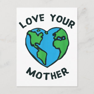 Tarjeta De Recepción Ama el Corazón de la Madre Tierra