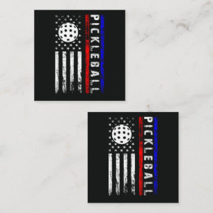 Tarjeta De Recepción Amantes de Pickleball Bandera Americana 4 de Julio