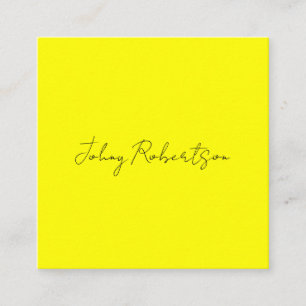 Tarjeta De Recepción Amarillo Brillante Sencillo Elegante Profesional M